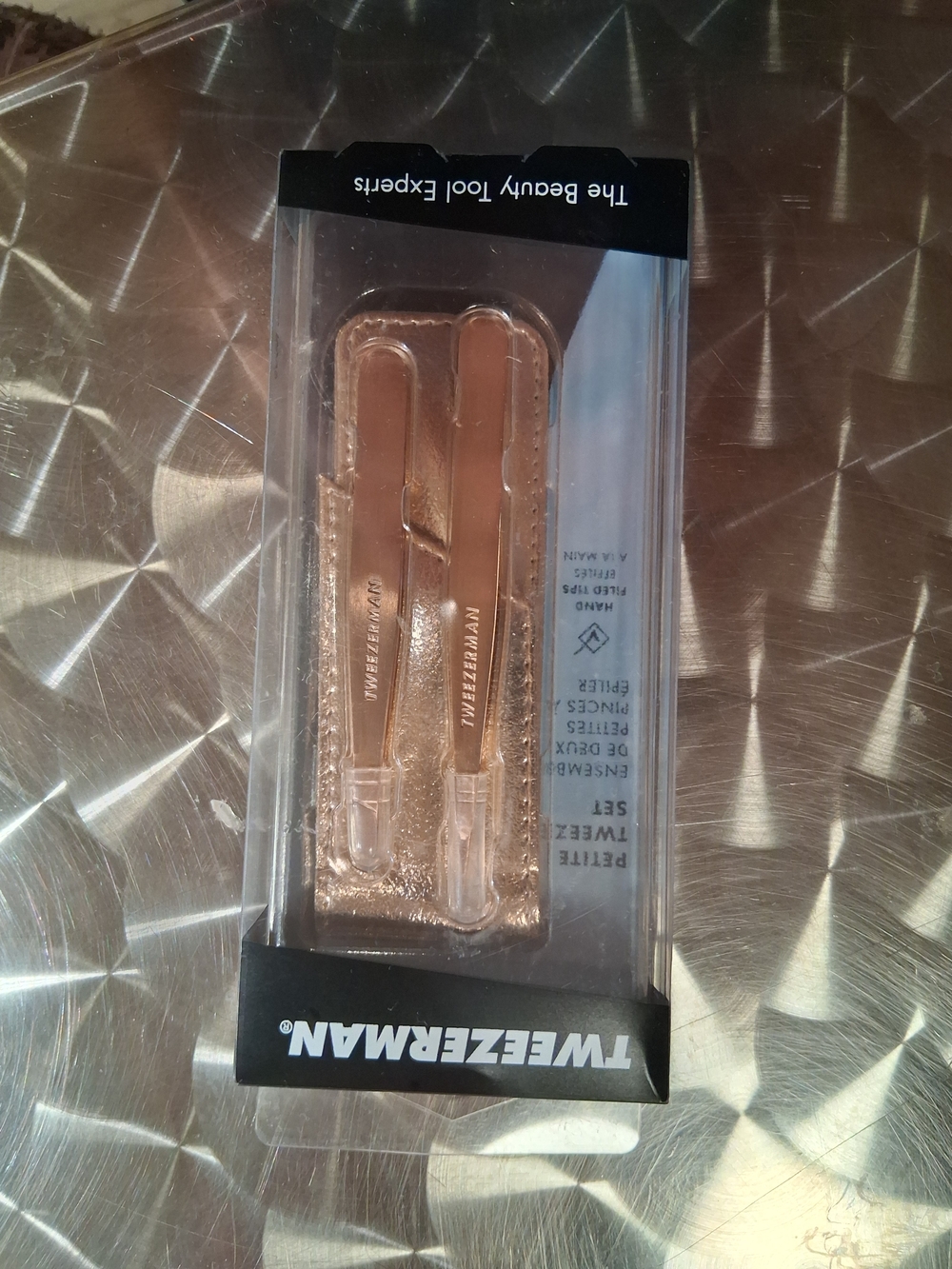 Tweezerman Rose Gold Precision Tweezer Duo